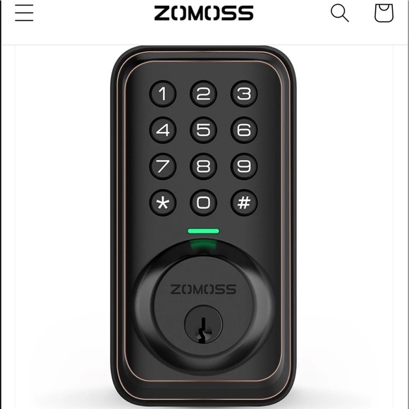 ZOMOSS KEYPAD digital deadbolt ZS01 - Picture 1 of 15